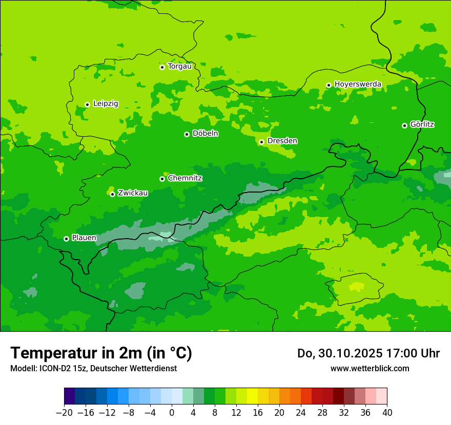 Modellkarten Temperatur Modellkarten Temperatur