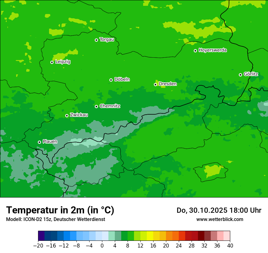 Modellkarten Temperatur Modellkarten Temperatur
