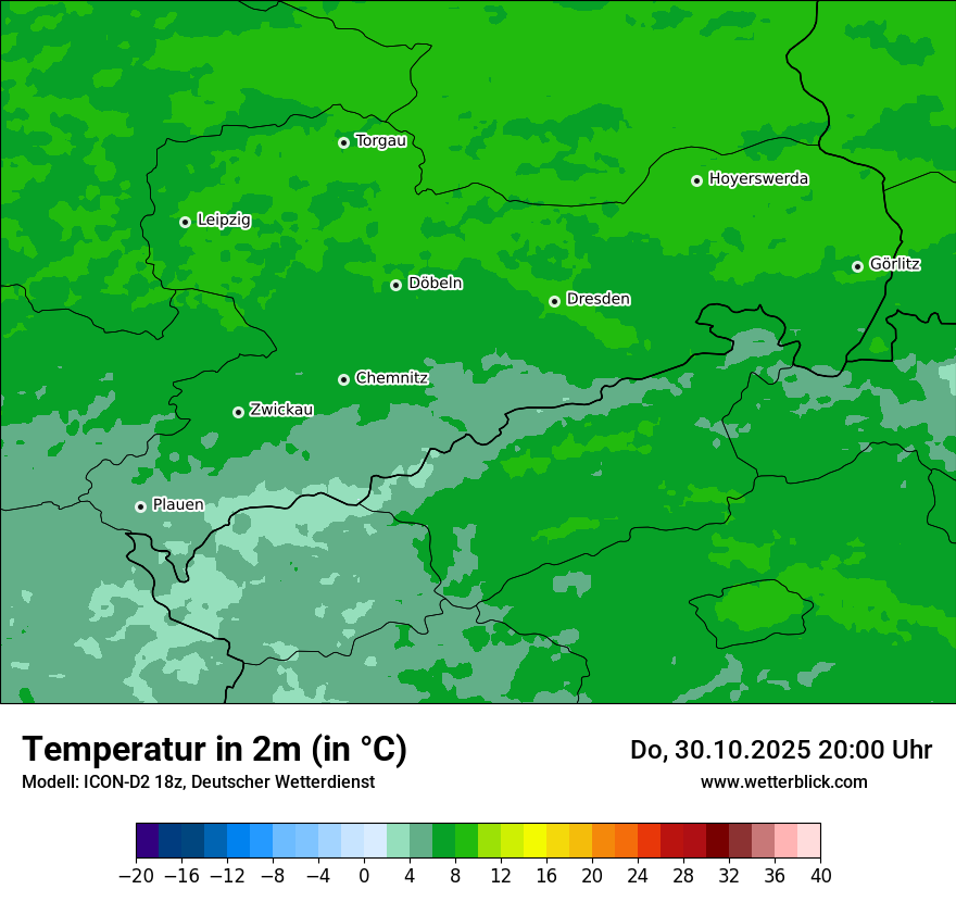 Modellkarten Temperatur Modellkarten Temperatur