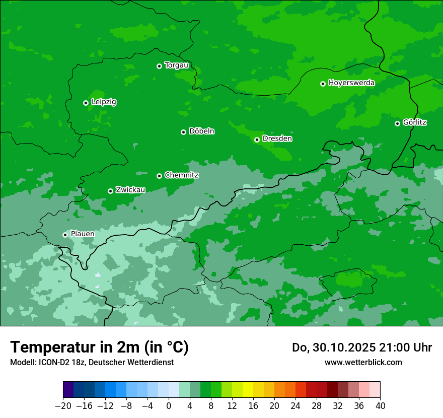 Modellkarten Temperatur Modellkarten Temperatur