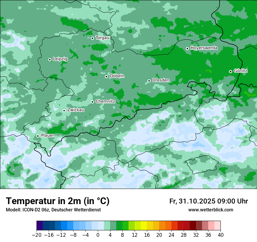 Modellkarten Temperatur Modellkarten Temperatur