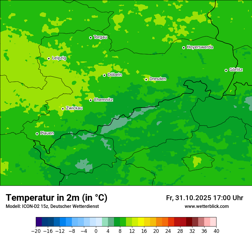 Modellkarten Temperatur Modellkarten Temperatur