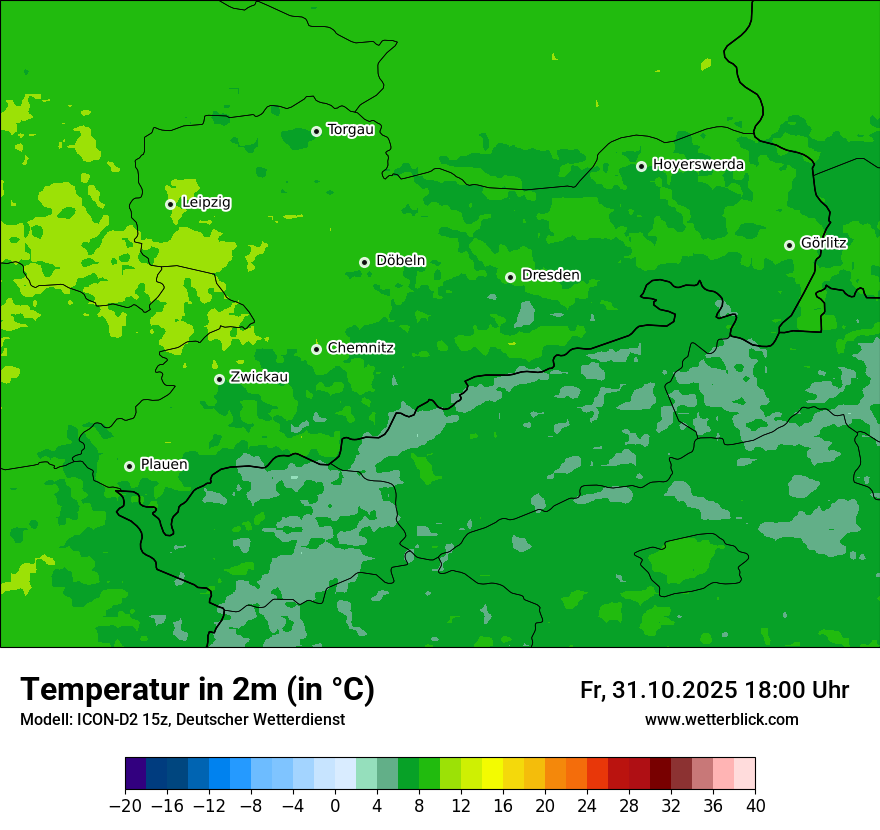 Modellkarten Temperatur Modellkarten Temperatur