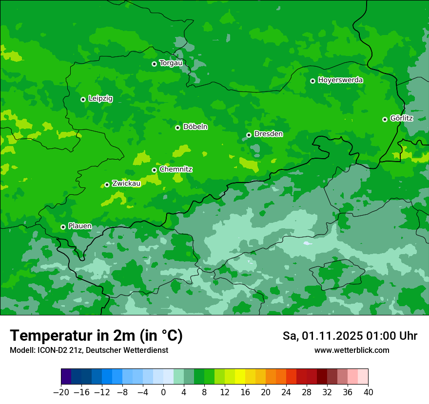 Modellkarten Temperatur Modellkarten Temperatur