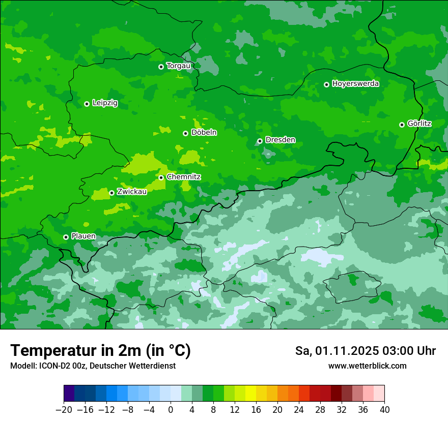 Modellkarten Temperatur Modellkarten Temperatur