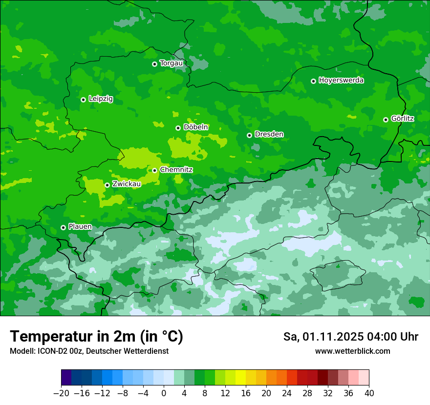 Modellkarten Temperatur Modellkarten Temperatur