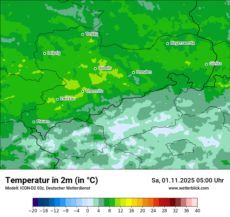 Modellkarten Temperatur Modellkarten Temperatur