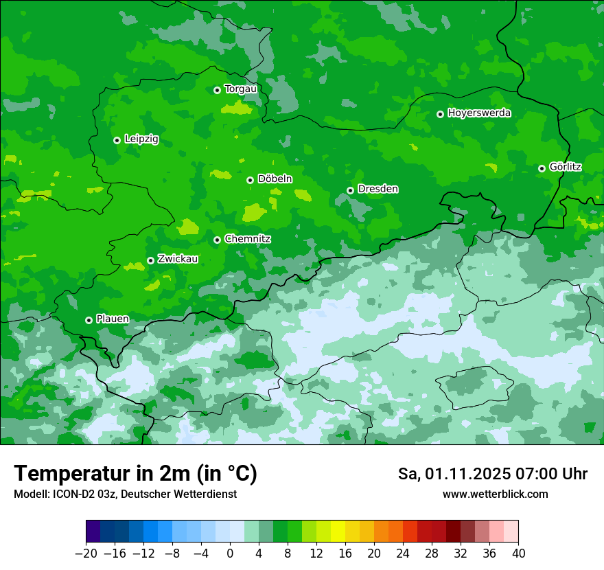 Modellkarten Temperatur Modellkarten Temperatur