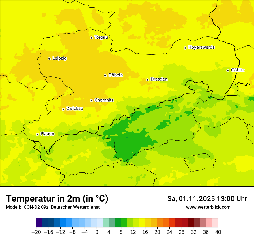 Modellkarten Temperatur Modellkarten Temperatur