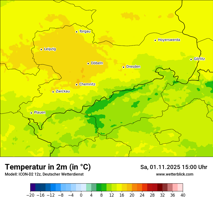 Modellkarten Temperatur Modellkarten Temperatur