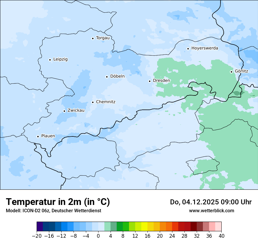 Modellkarten Temperatur