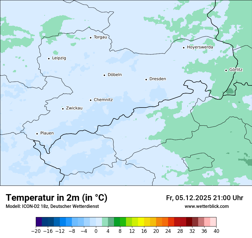 Modellkarten Temperatur