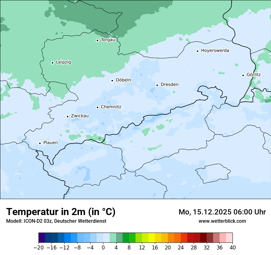 Modellkarten Temperatur
