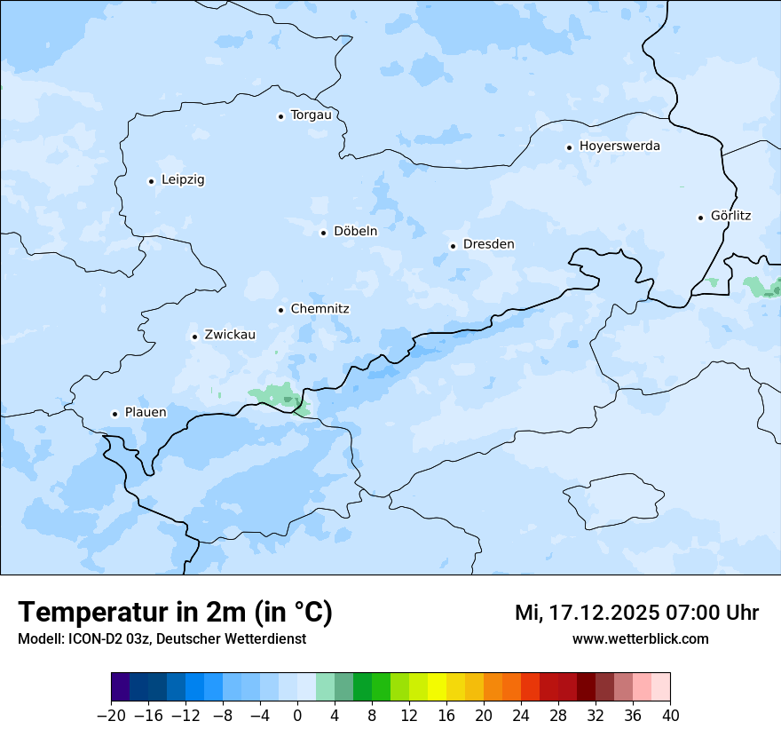 Modellkarten Temperatur