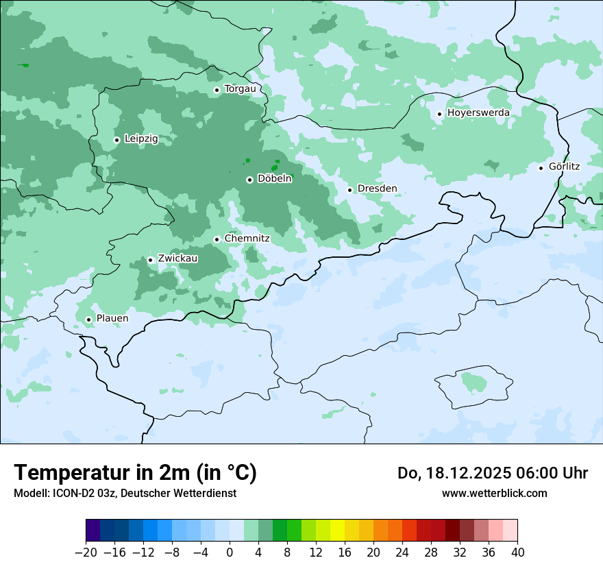 Modellkarten Temperatur