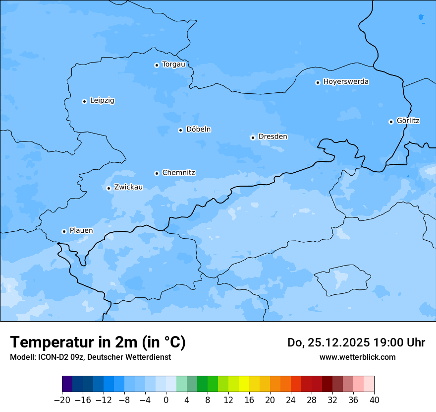 Modellkarten Temperatur