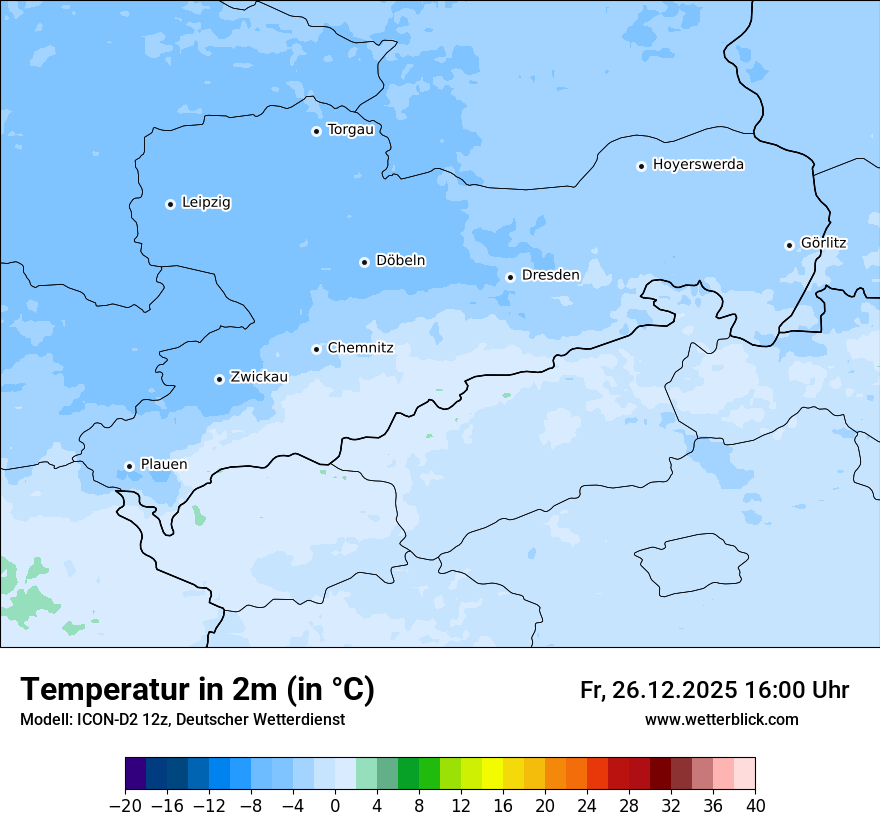Modellkarten Temperatur