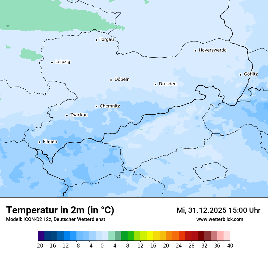 Modellkarten Temperatur