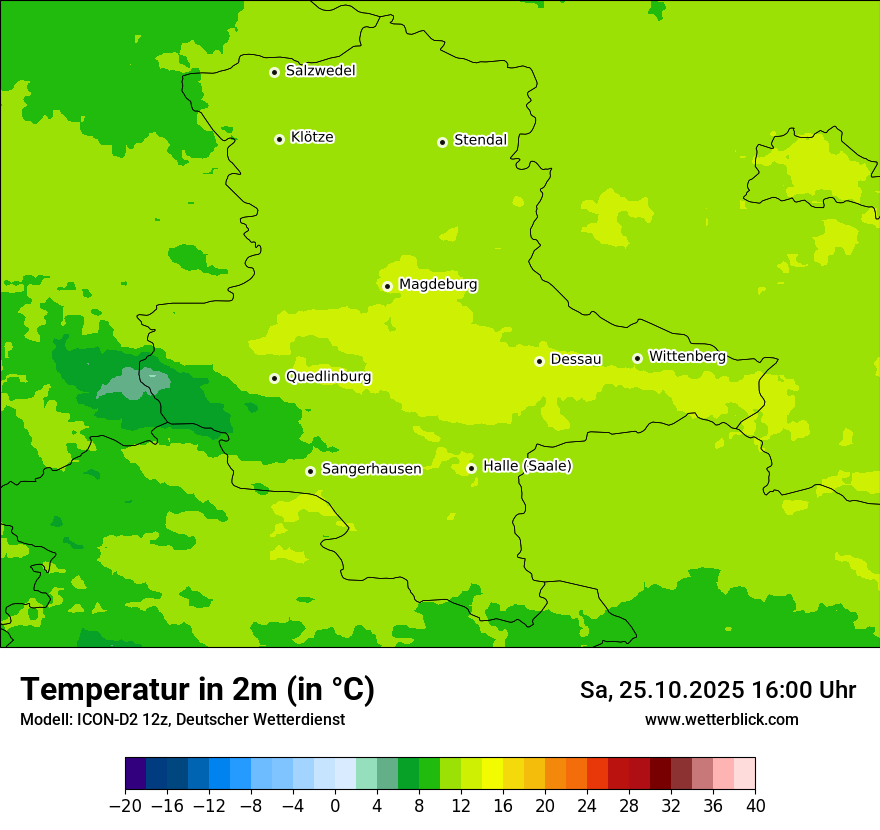 Modellkarten Temperatur Modellkarten Temperatur