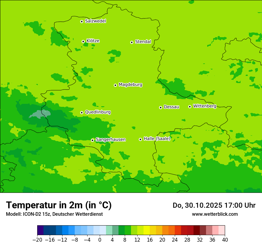 Modellkarten Temperatur Modellkarten Temperatur
