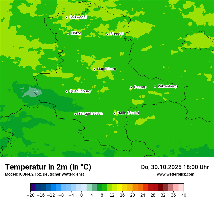 Modellkarten Temperatur Modellkarten Temperatur