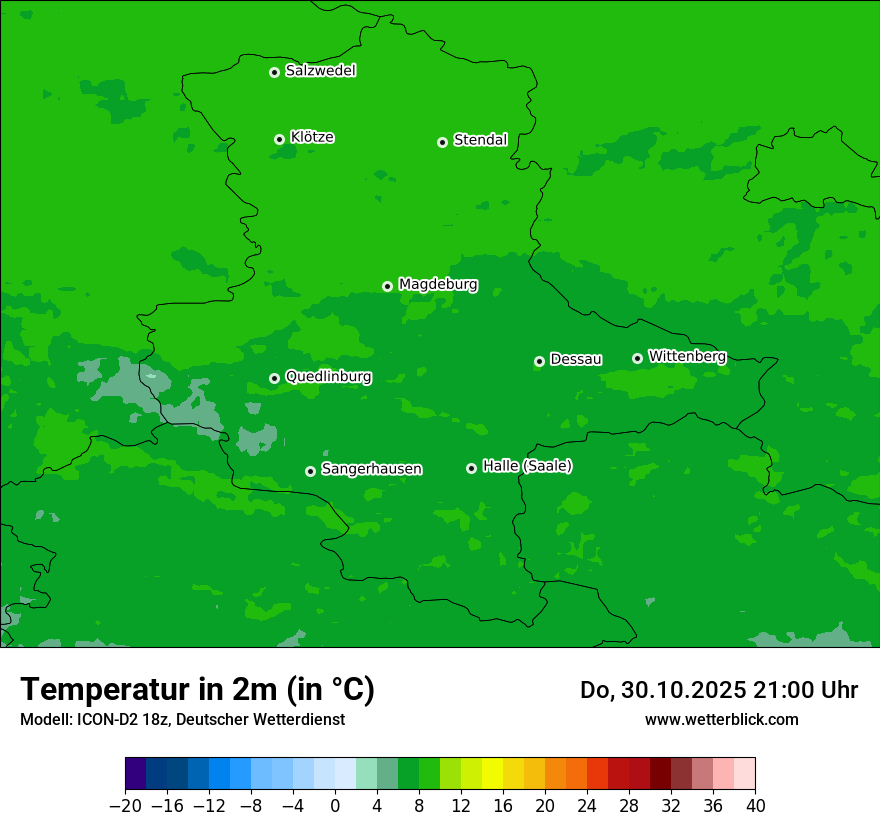 Modellkarten Temperatur Modellkarten Temperatur