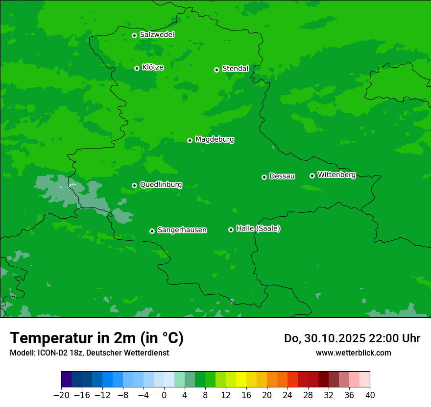 Modellkarten Temperatur Modellkarten Temperatur