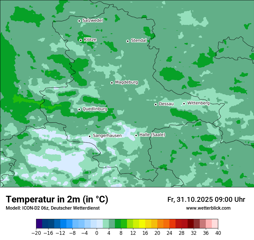 Modellkarten Temperatur Modellkarten Temperatur