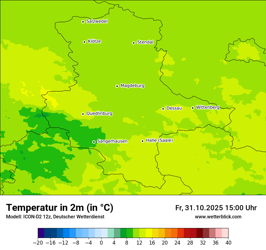 Modellkarten Temperatur Modellkarten Temperatur