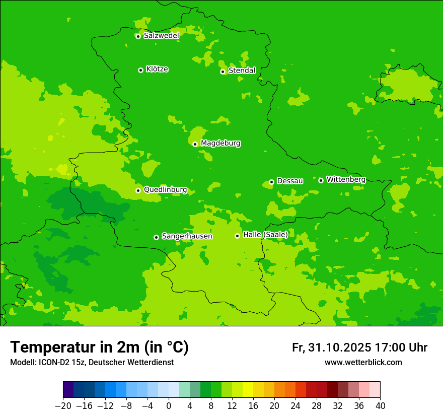 Modellkarten Temperatur Modellkarten Temperatur