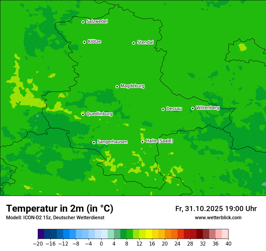 Modellkarten Temperatur Modellkarten Temperatur