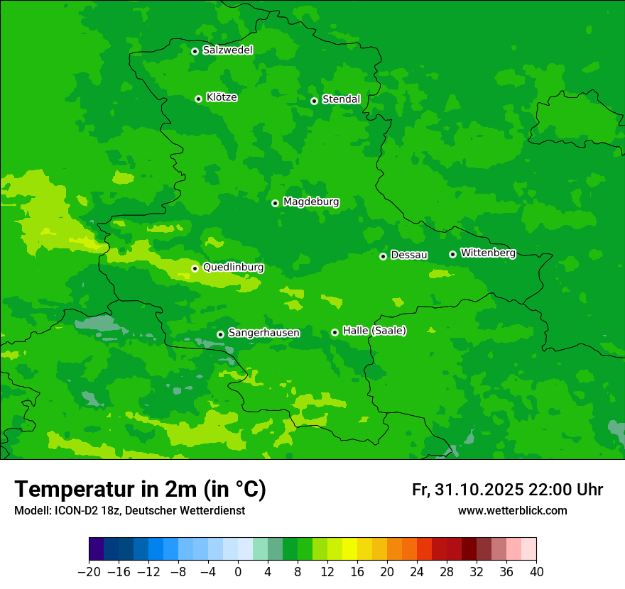 Modellkarten Temperatur Modellkarten Temperatur