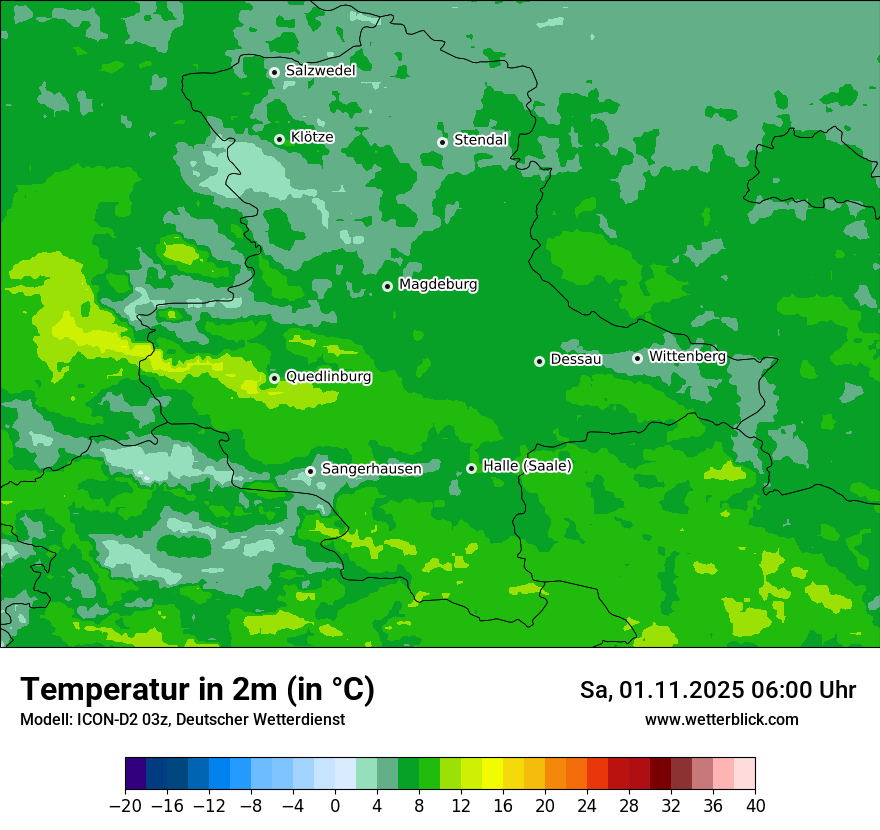 Modellkarten Temperatur Modellkarten Temperatur