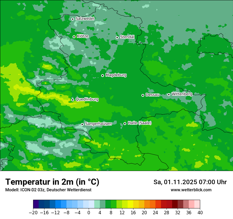 Modellkarten Temperatur Modellkarten Temperatur