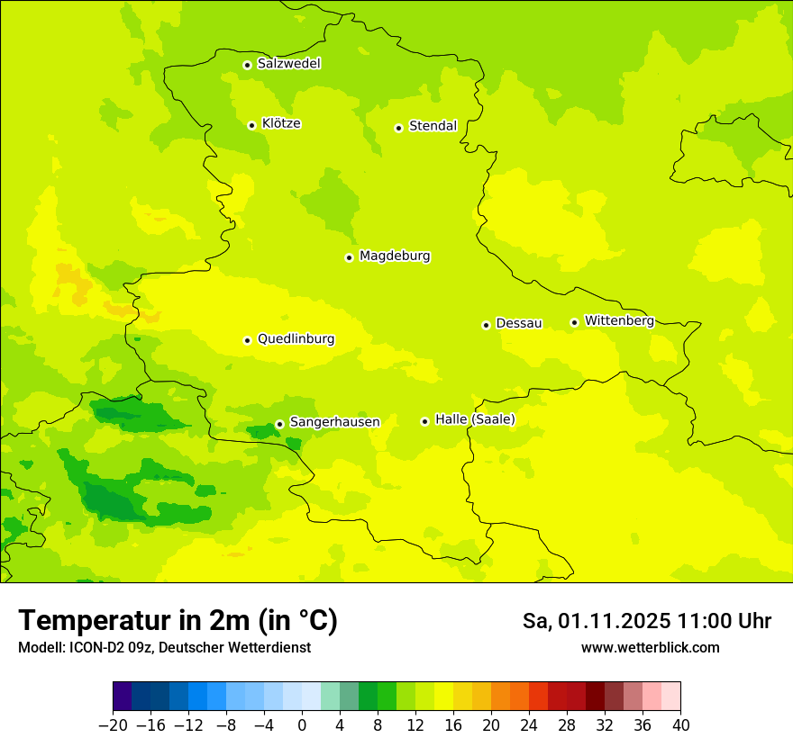 Modellkarten Temperatur Modellkarten Temperatur