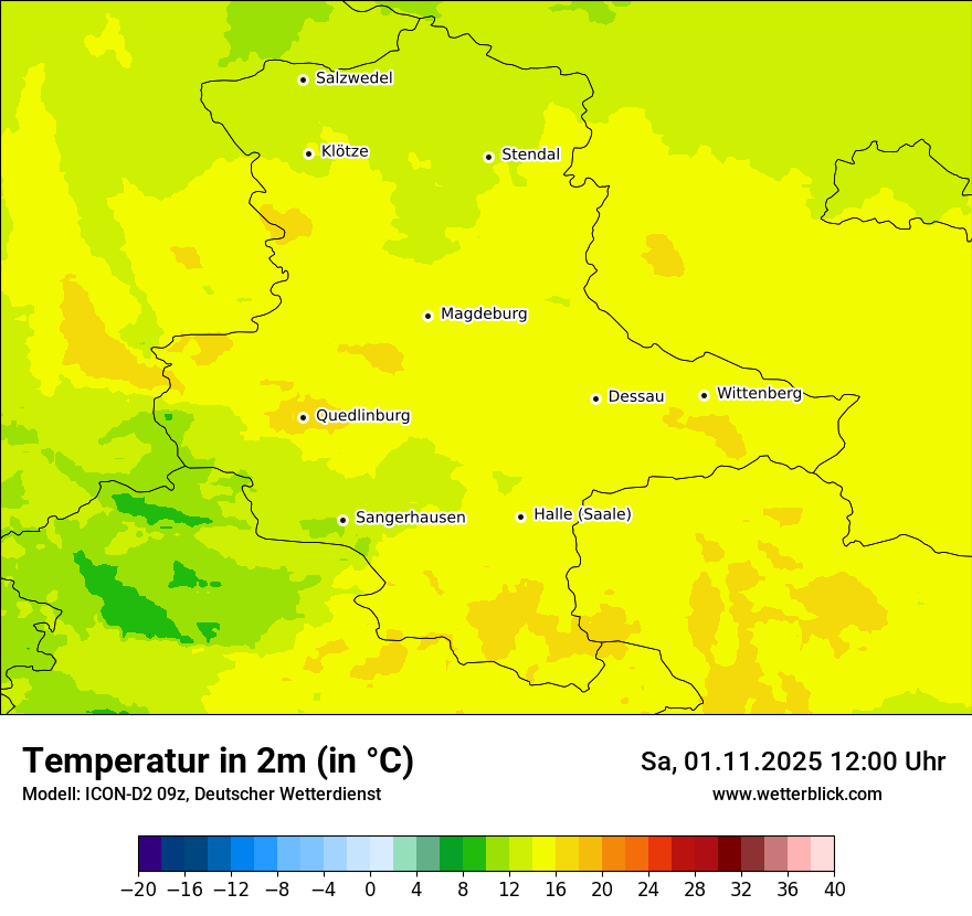 Modellkarten Temperatur Modellkarten Temperatur
