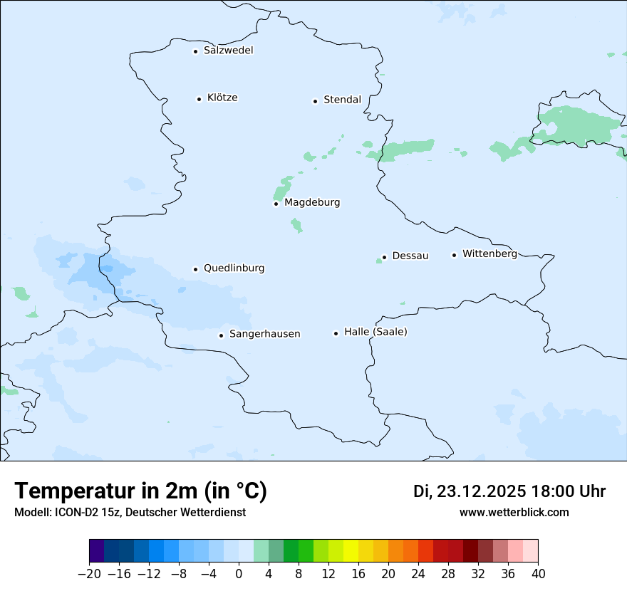 Modellkarten Temperatur