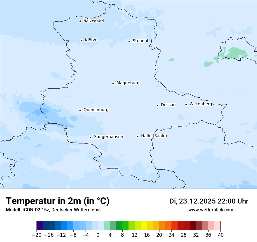 Modellkarten Temperatur