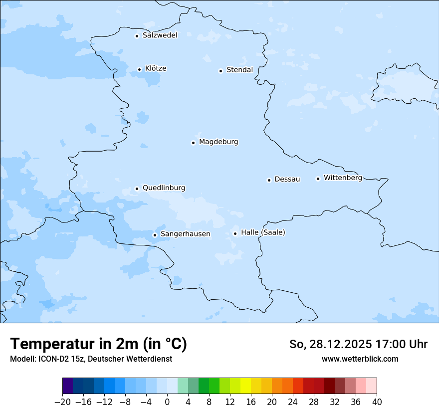 Modellkarten Temperatur
