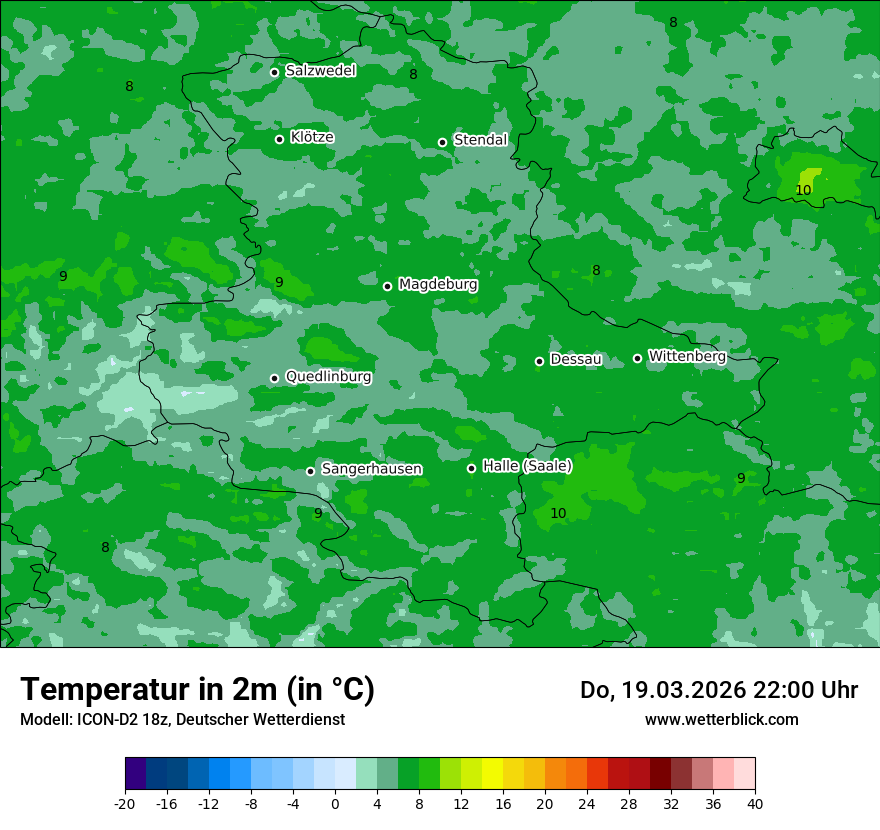 Modellkarte ICON-D2 – t2m – st