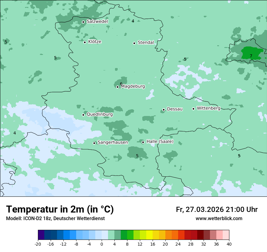 Modellkarte ICON-D2 – t2m – st