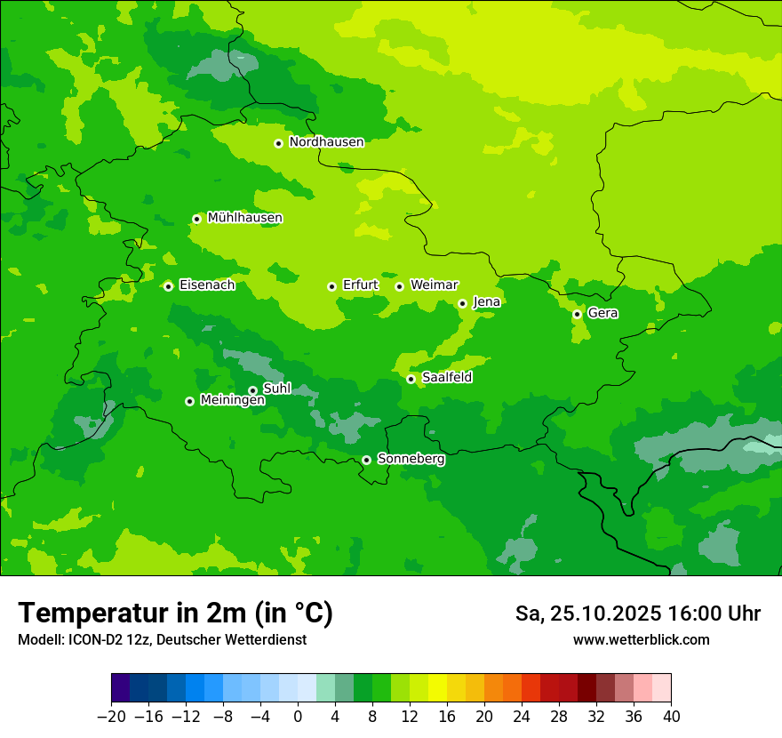 Modellkarten Temperatur Modellkarten Temperatur