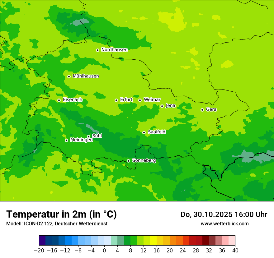 Modellkarten Temperatur Modellkarten Temperatur
