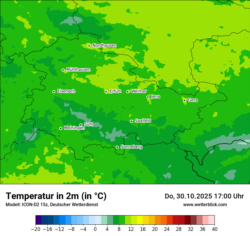 Modellkarten Temperatur Modellkarten Temperatur