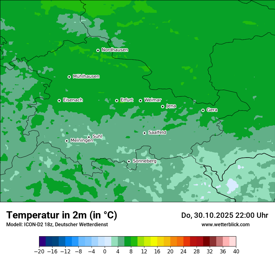 Modellkarten Temperatur Modellkarten Temperatur