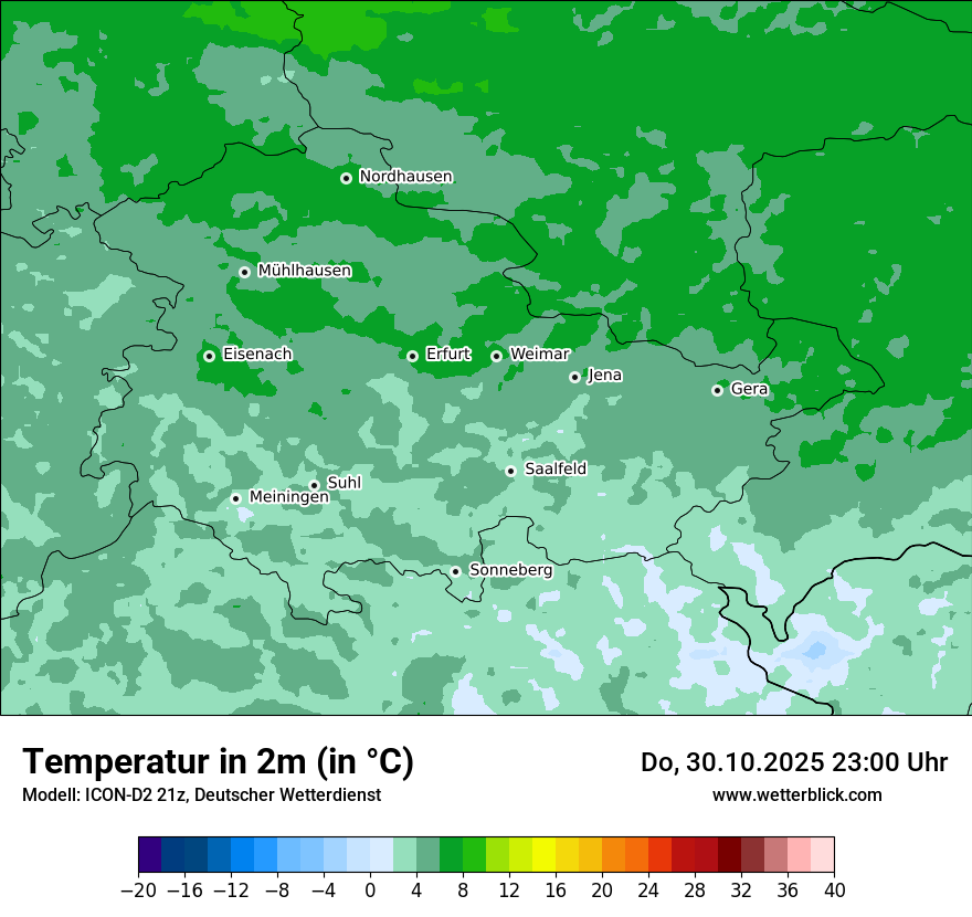 Modellkarten Temperatur Modellkarten Temperatur