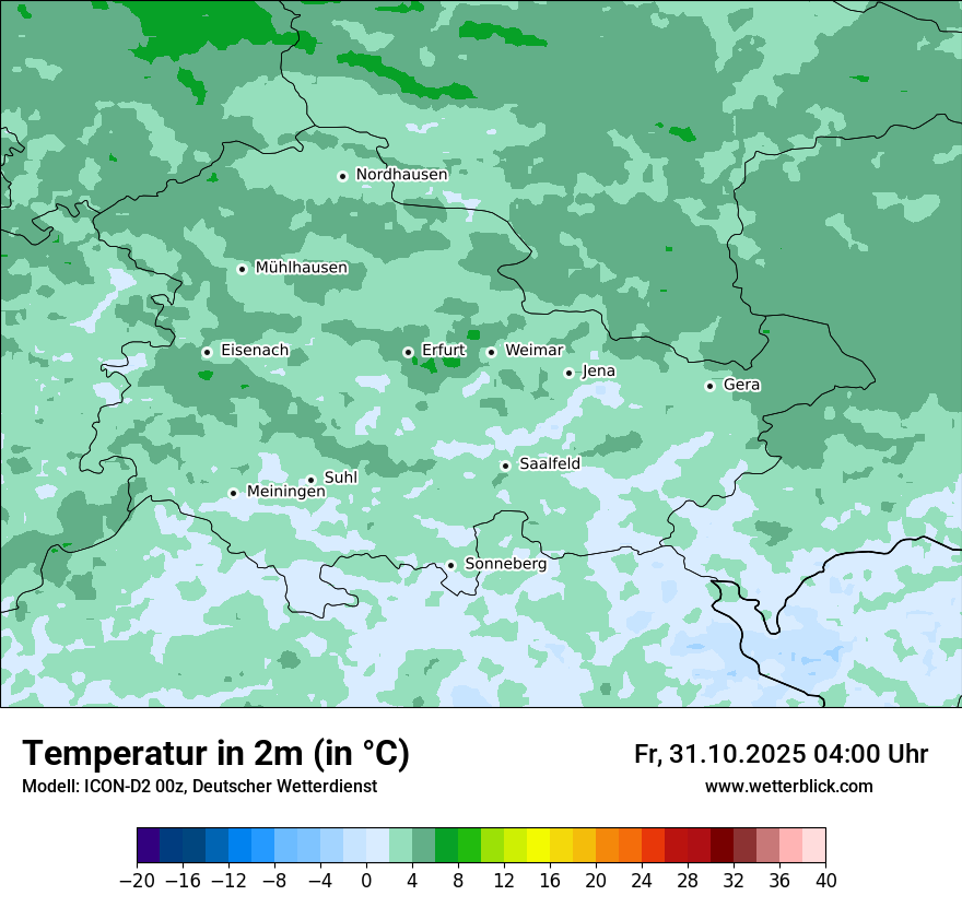 Modellkarten Temperatur Modellkarten Temperatur