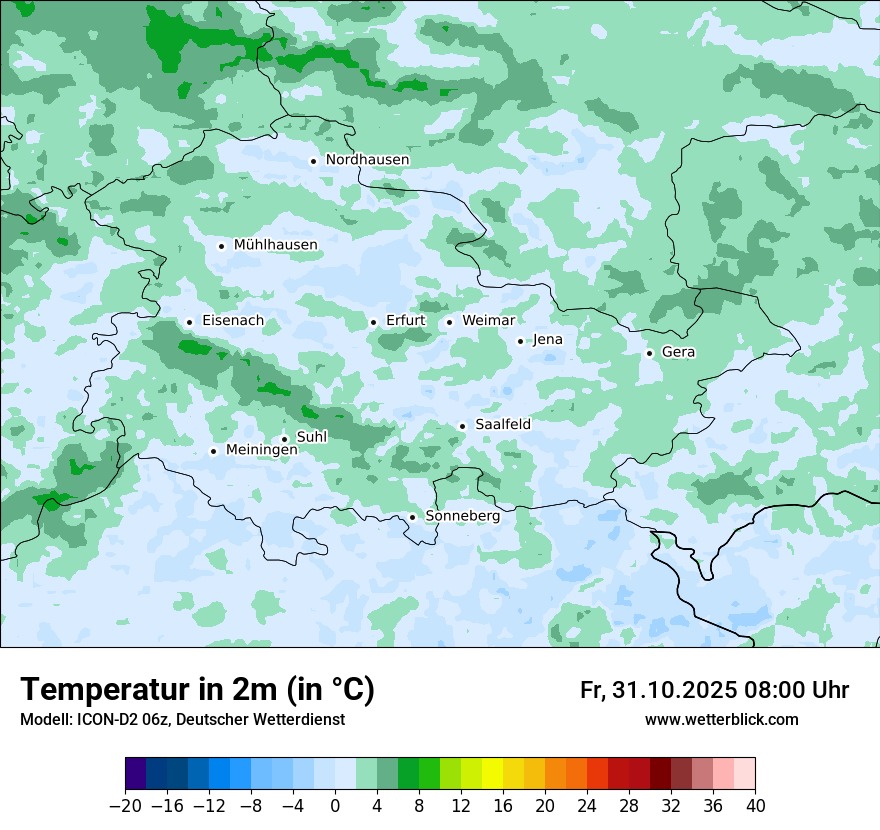 Modellkarten Temperatur Modellkarten Temperatur