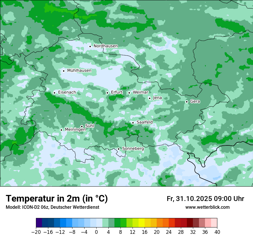 Modellkarten Temperatur Modellkarten Temperatur