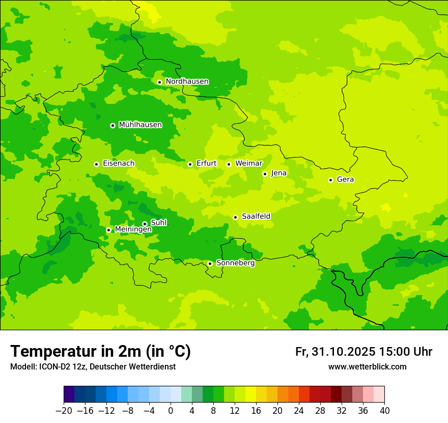 Modellkarten Temperatur Modellkarten Temperatur